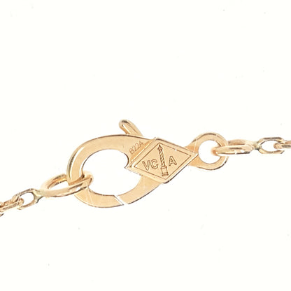 Van Cleef & Arpels 18K Yellow Gold Black Onyx Vintage Alhambra Pendant Necklace 6 of 6