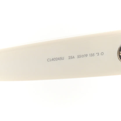 Celine Acetate Rectangular 58mm Sunglasses CL40245U White 5 of 7