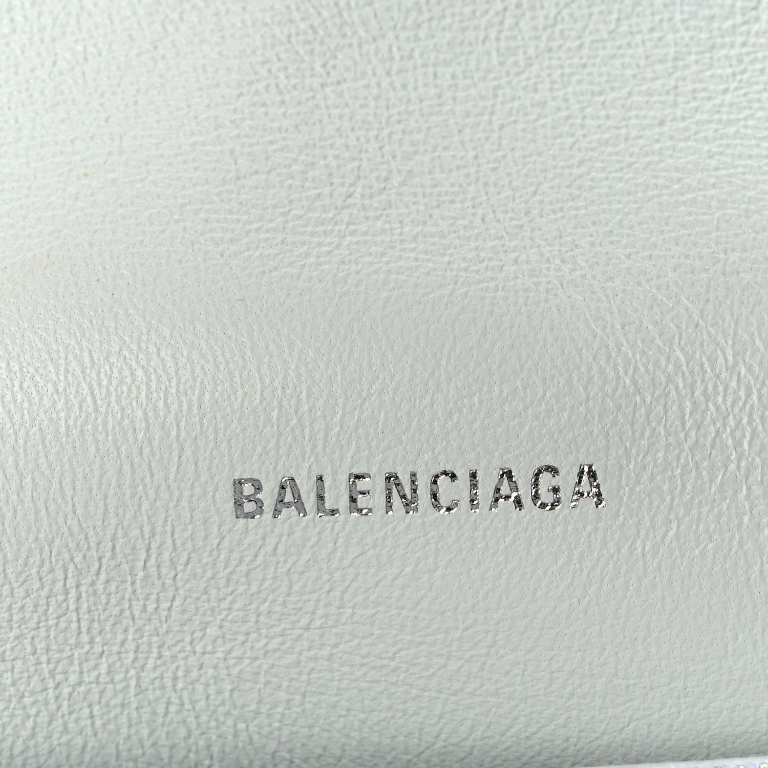 Balenciaga Crushed Calfskin Quilted Medium Crush Chain Bag Optic White 5 of 8