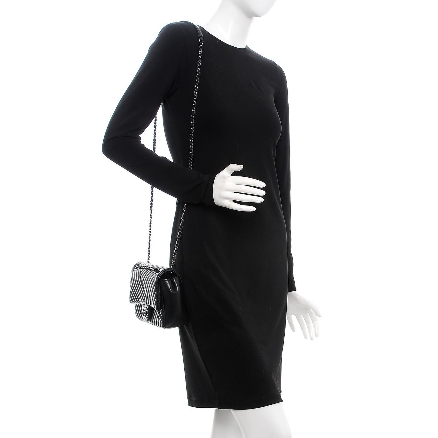 Lambskin Small CC Crossing Flap Black