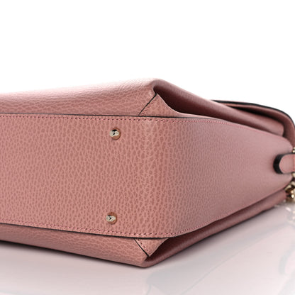 Gucci Dollar Calfskin Medium Interlocking G Top Handle Shoulder Bag Soft Pink 8 of 8