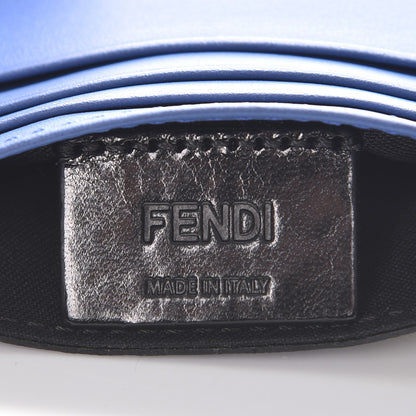 Fendi Vitello Elite Century Shadow Logo Card Holder Blue Neon 6 of 8