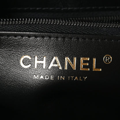 Chanel Shiny Aged Calfskin Quilted Nano Kelly Shopper Black 6 of 10