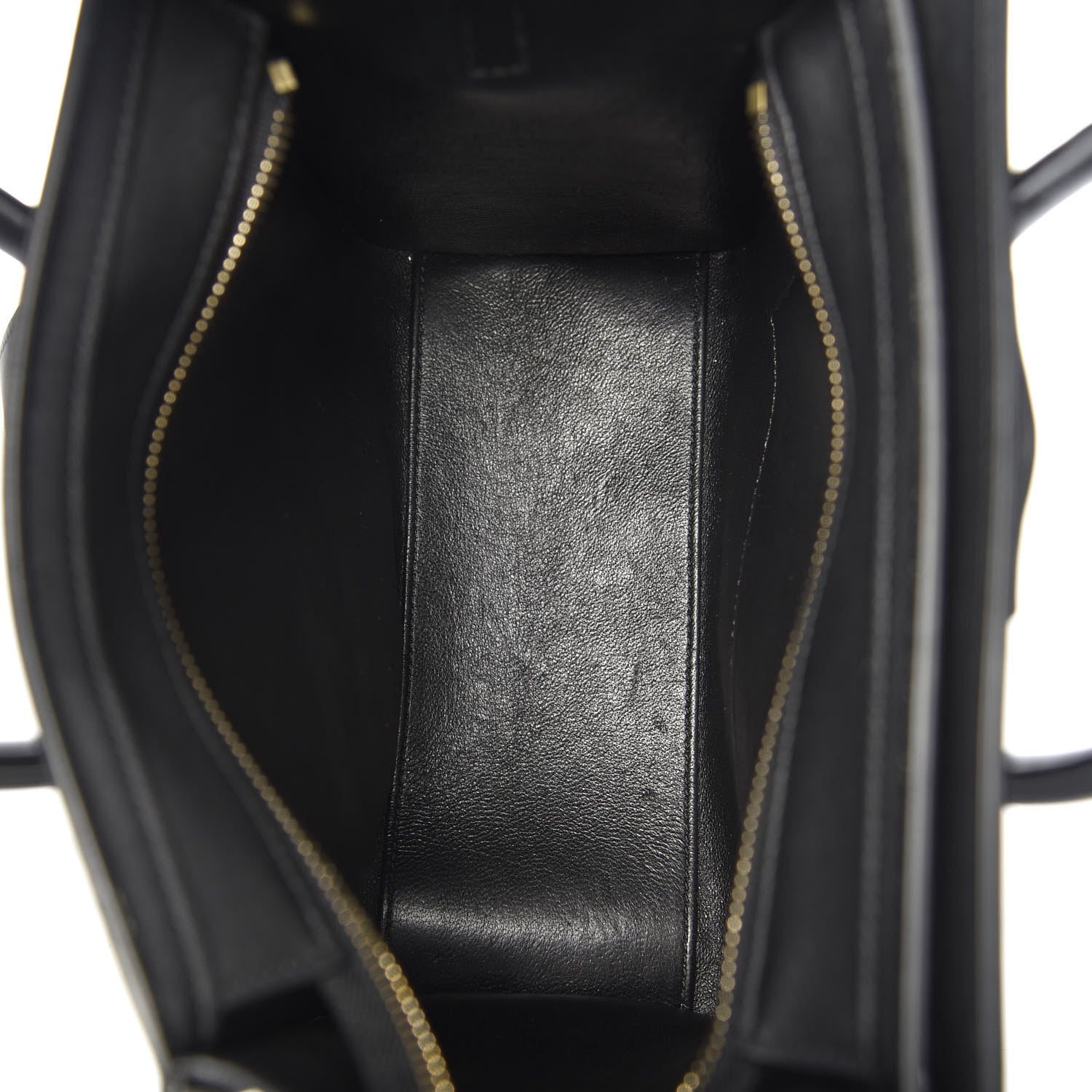 Celine Smooth Calfskin Nano Luggage Black 5 of 10