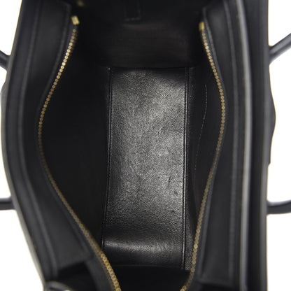 Celine Smooth Calfskin Nano Luggage Black 5 of 10