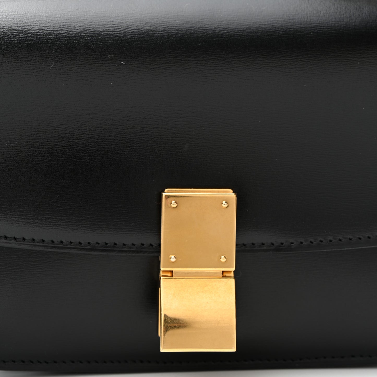 Box Calfskin Small Classic Box Flap Bag Black