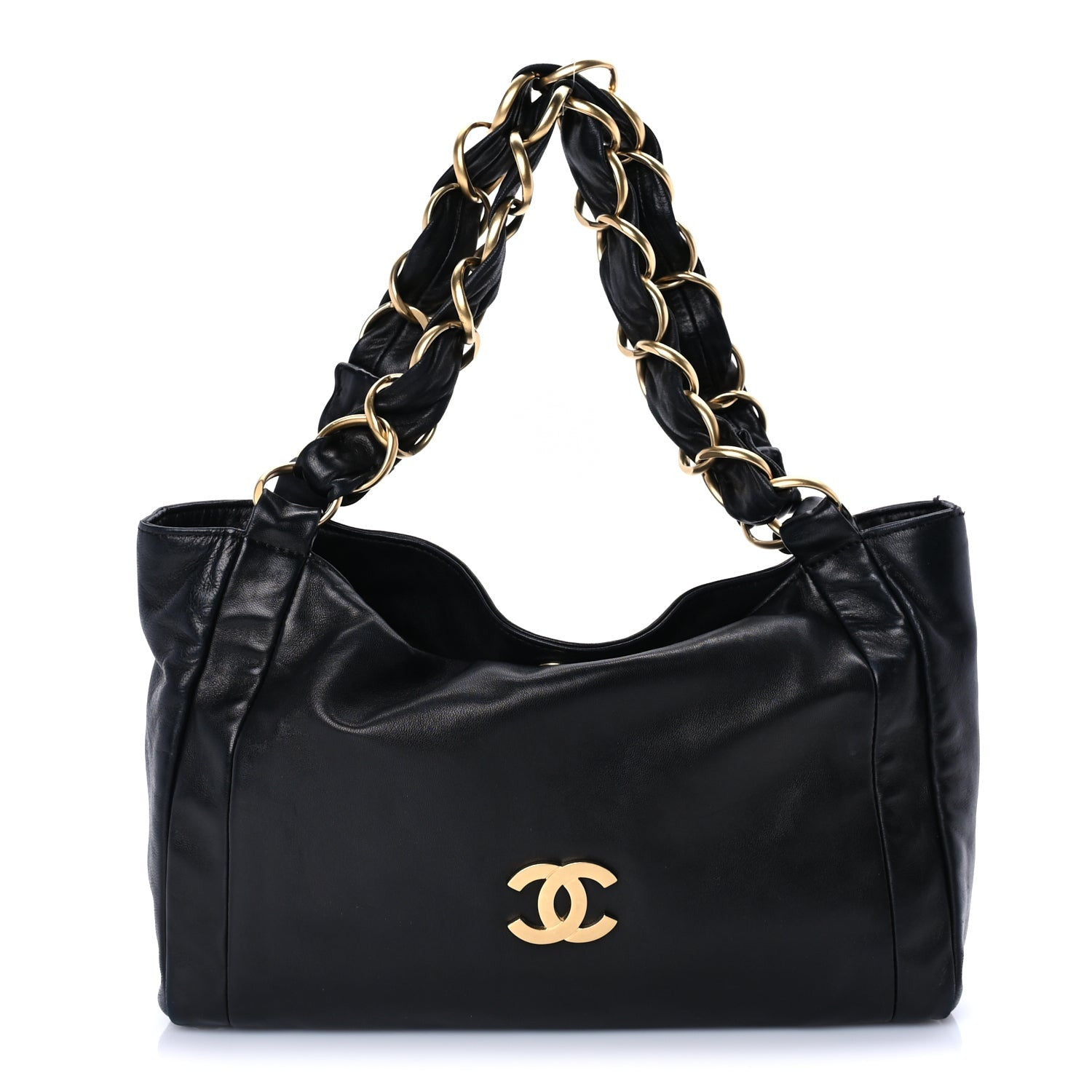 Chanel Lambskin Small Olsen Shoulder Bag Black 1 of 7