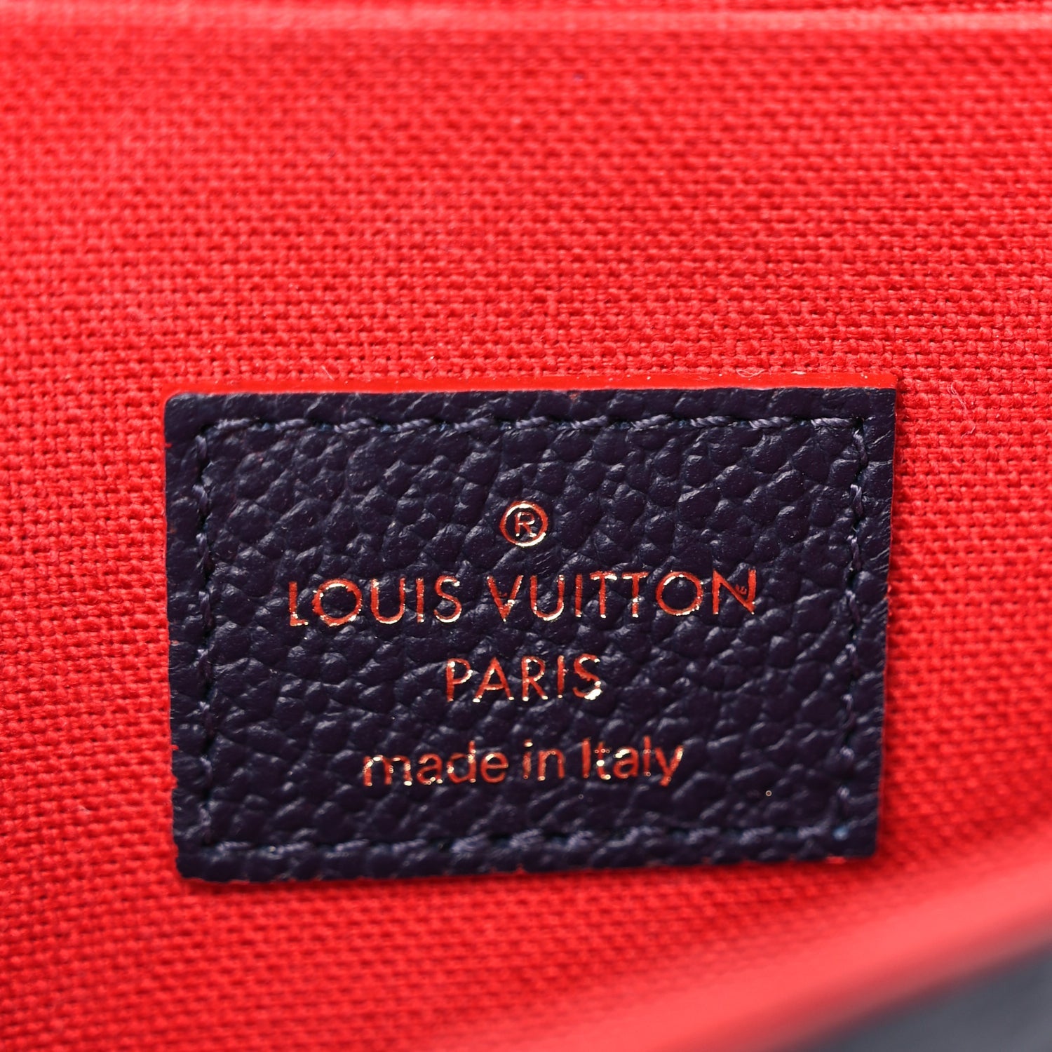 Louis Vuitton Empreinte Pochette Felicie Chain Wallet Marine Rouge 6 of 8