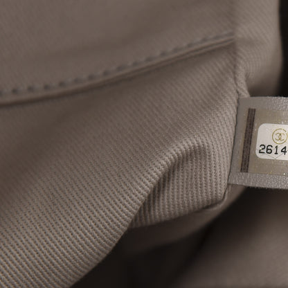 Chanel Striped Canvas Medium Deauville Tote Black 9 of 10