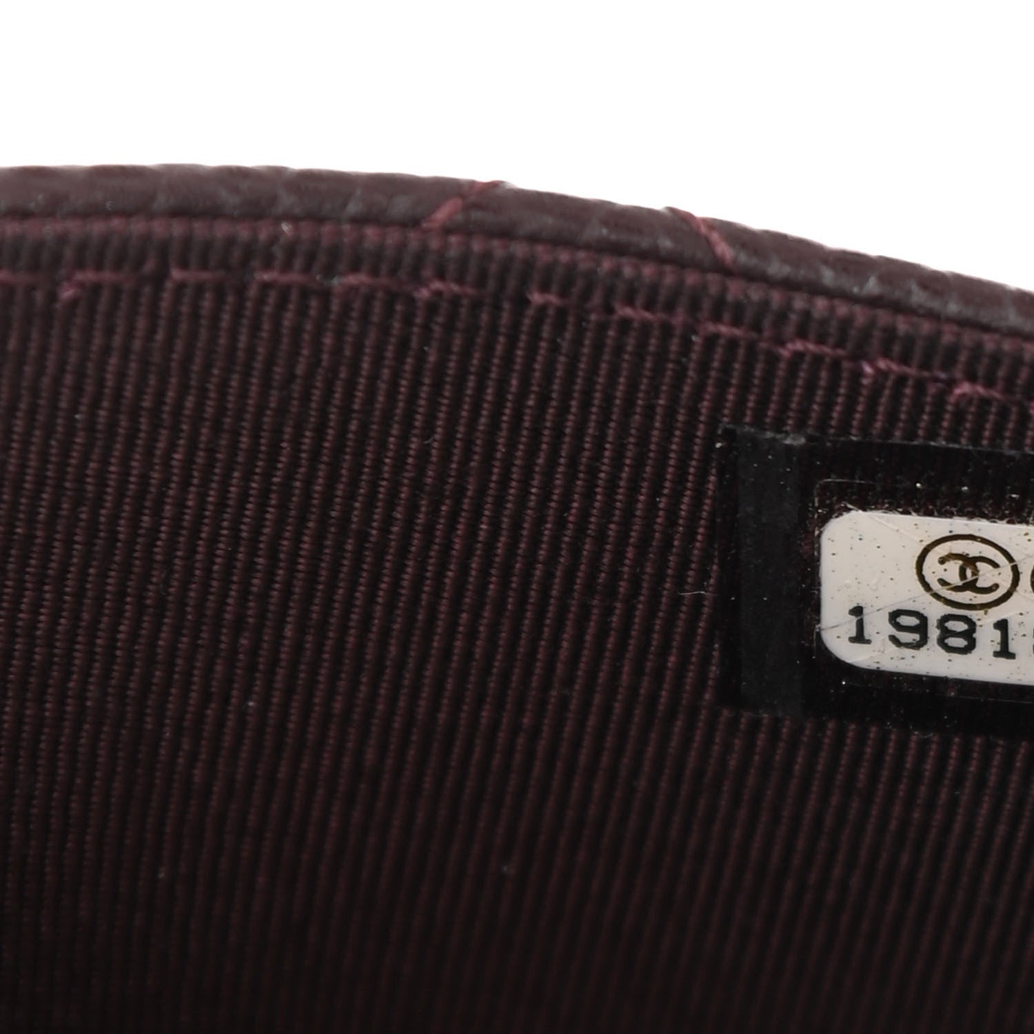Chanel Caviar Quilted Wallet on Chain WOC Burgundy 8 of 11