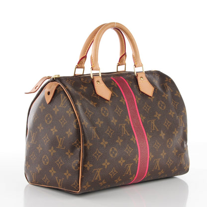 Louis Vuitton Monogram My LV Heritage Speedy 30 Bordeaux Fuchsia 3 of 7