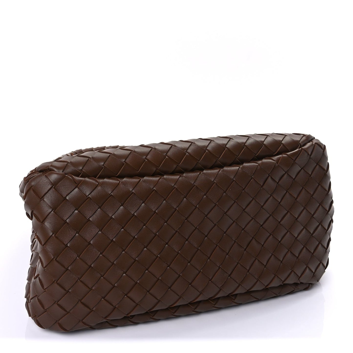 Intrecciato Medium Campana Shoulder Bag  Tannin