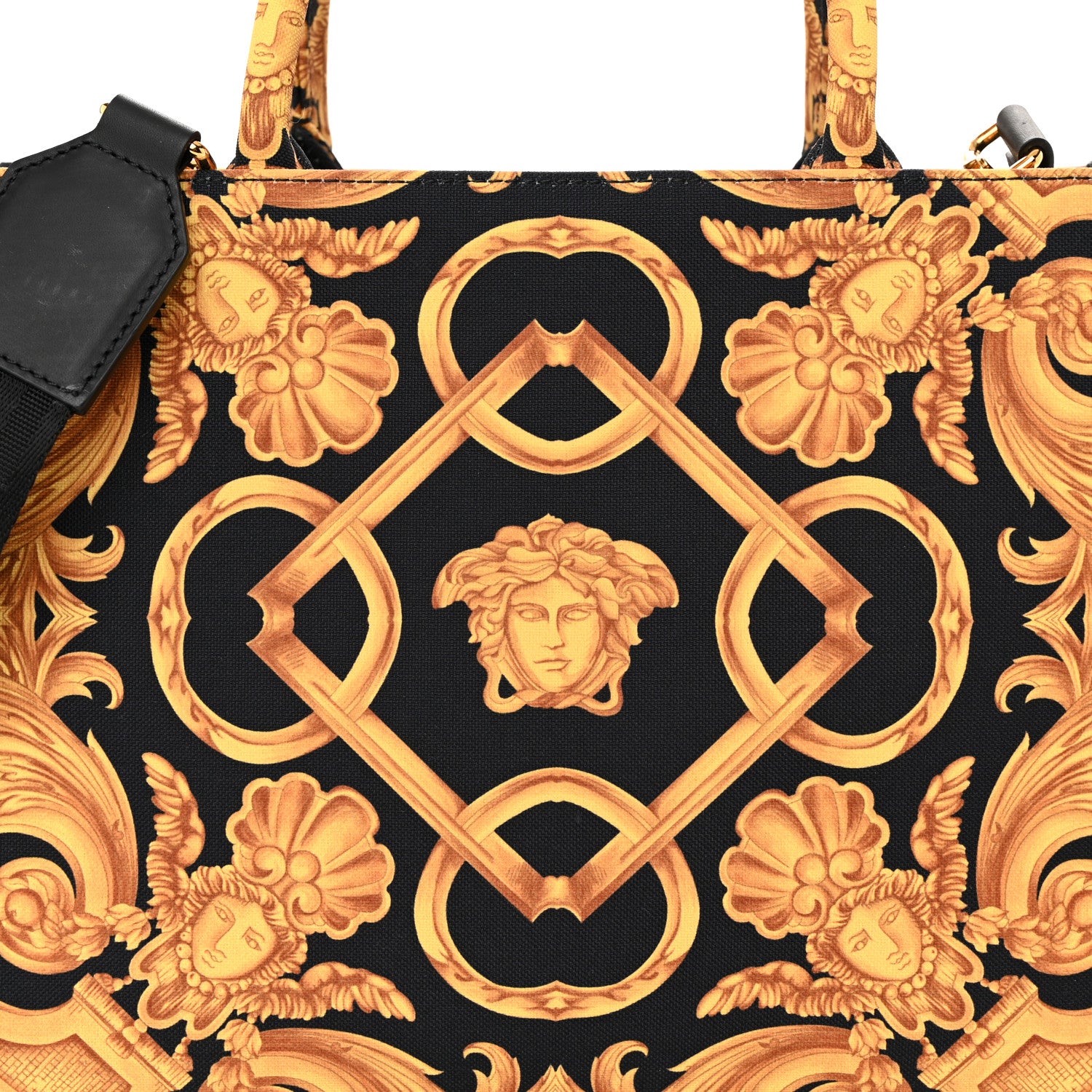 Versace Canvas Baroque Print Medusa Small Black 8 of 11