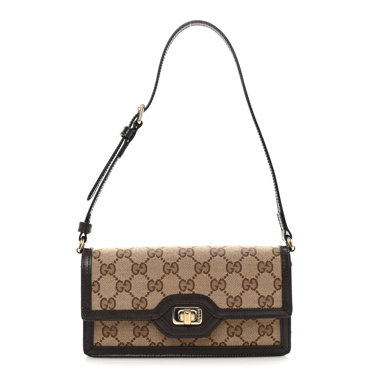 Monogram Mini Luce Shoulder Bag Beige Ebony