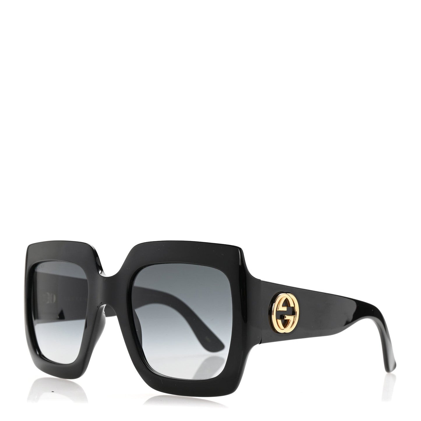 Acetate Square Frame Sunglasses GG0053S Black
