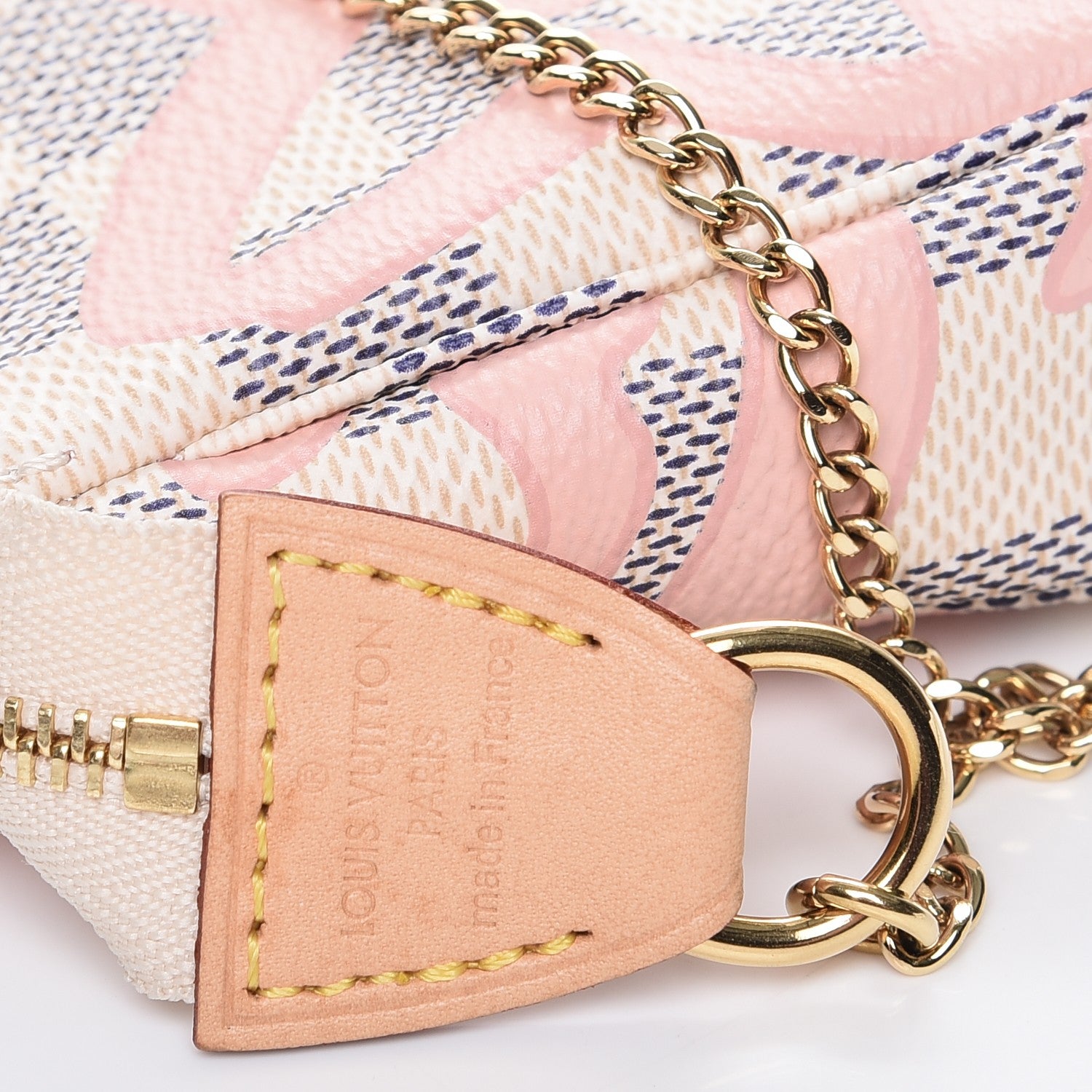Louis Vuitton Damier Azur Tahitienne Mini Pochette Accessories 7 of 8