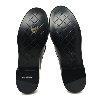 Chanel Lambskin Quilted CC Turnlock Loafers 38 Black 5 of 9