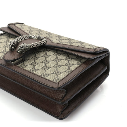 Gucci GG Supreme Monogram Textured Dollar Calfskin Top Handle Dionysus Shoulder Bag Beige Ebony New Acero 9 of 9