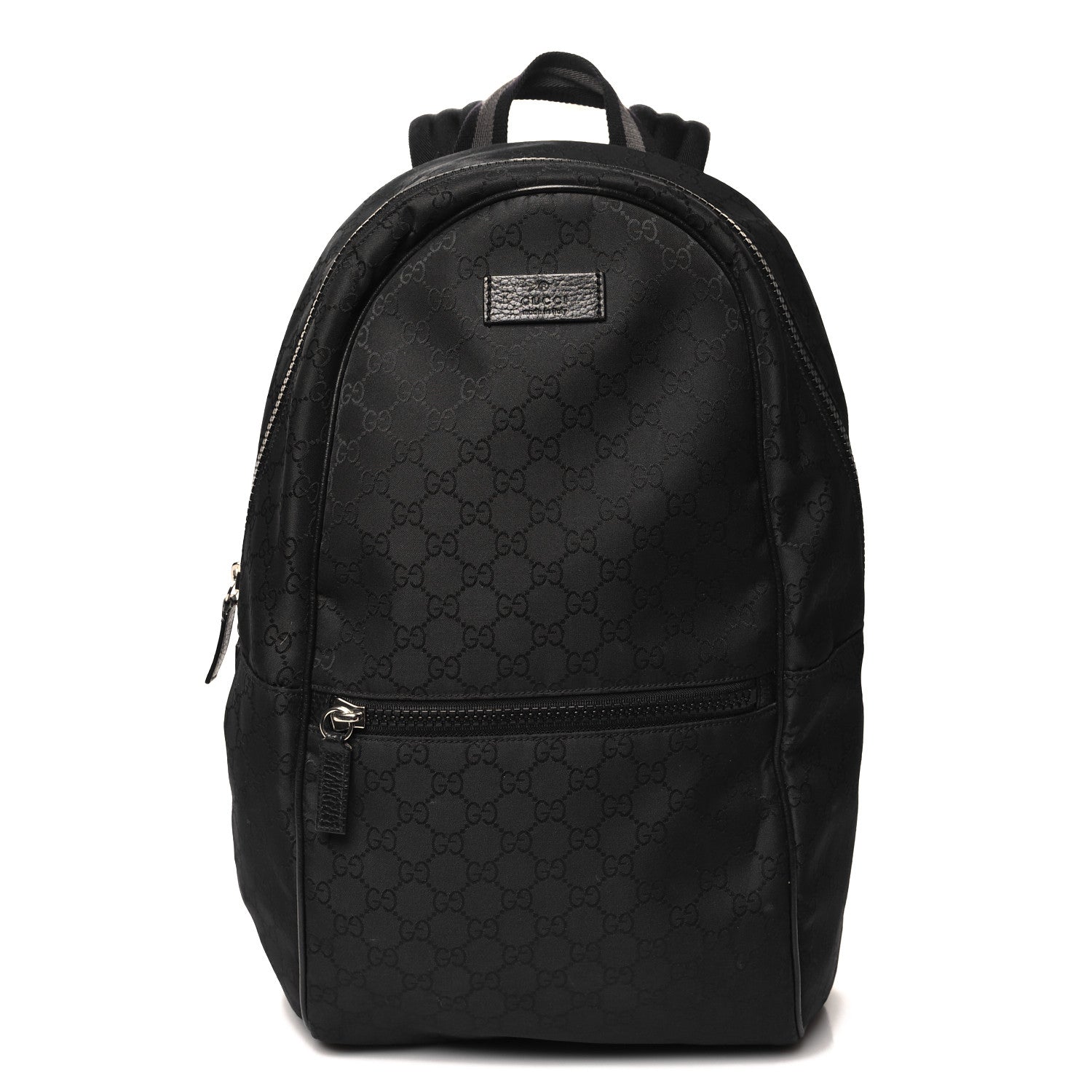 Gucci Nylon Monogram Slim Backpack Black 1 of 11