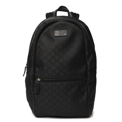 Gucci Nylon Monogram Slim Backpack Black 1 of 11