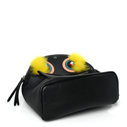 Fendi Vitello Dolce Fox Elaphe Ayers Hypnoteyes Large Backpack  Black Giallo Multicolor 3 of 8