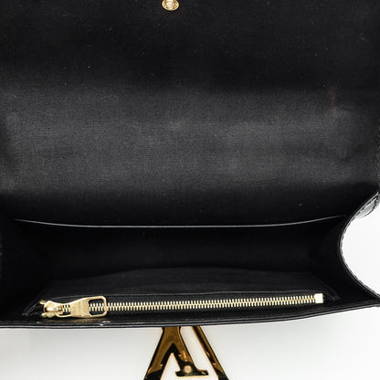 Louis Vuitton Patent Chain Louise MM Black 6 of 7