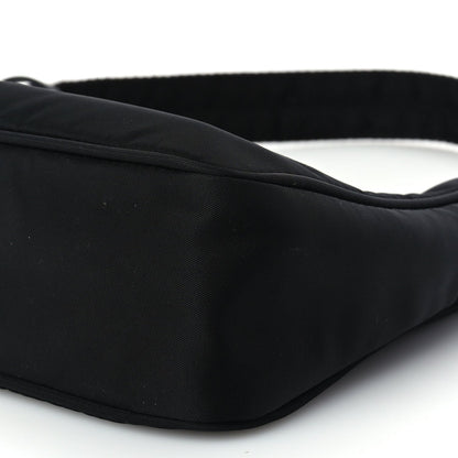 Prada Tessuto Nylon Mini Re-Edition 2000 Bag Black 8 of 8