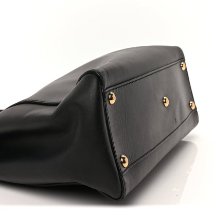 Fendi Vitello Seta Shiny Nappa Medium Peekaboo Iconic Satchel Black 8 of 8