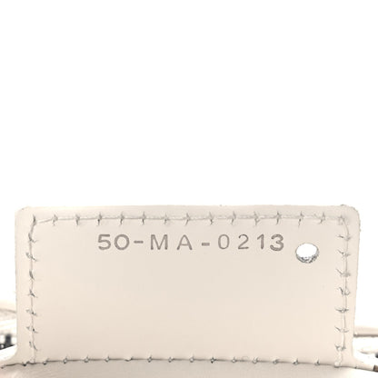 Christian Dior Calfskin Macrocannage Small Dior Caro Bag Ivory 6 of 9