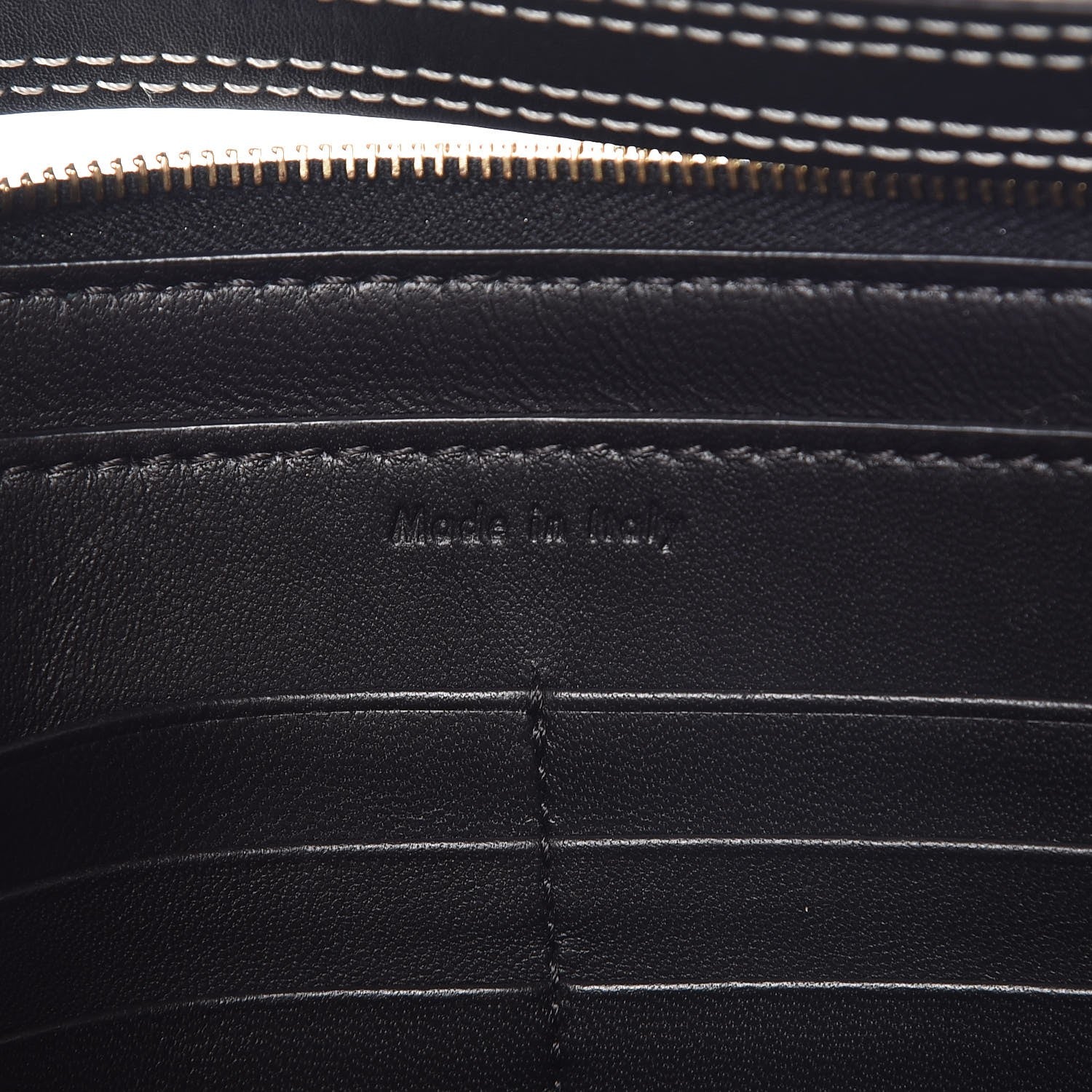 Celine Smooth Calfskin Ring Clutch Black 7 of 9