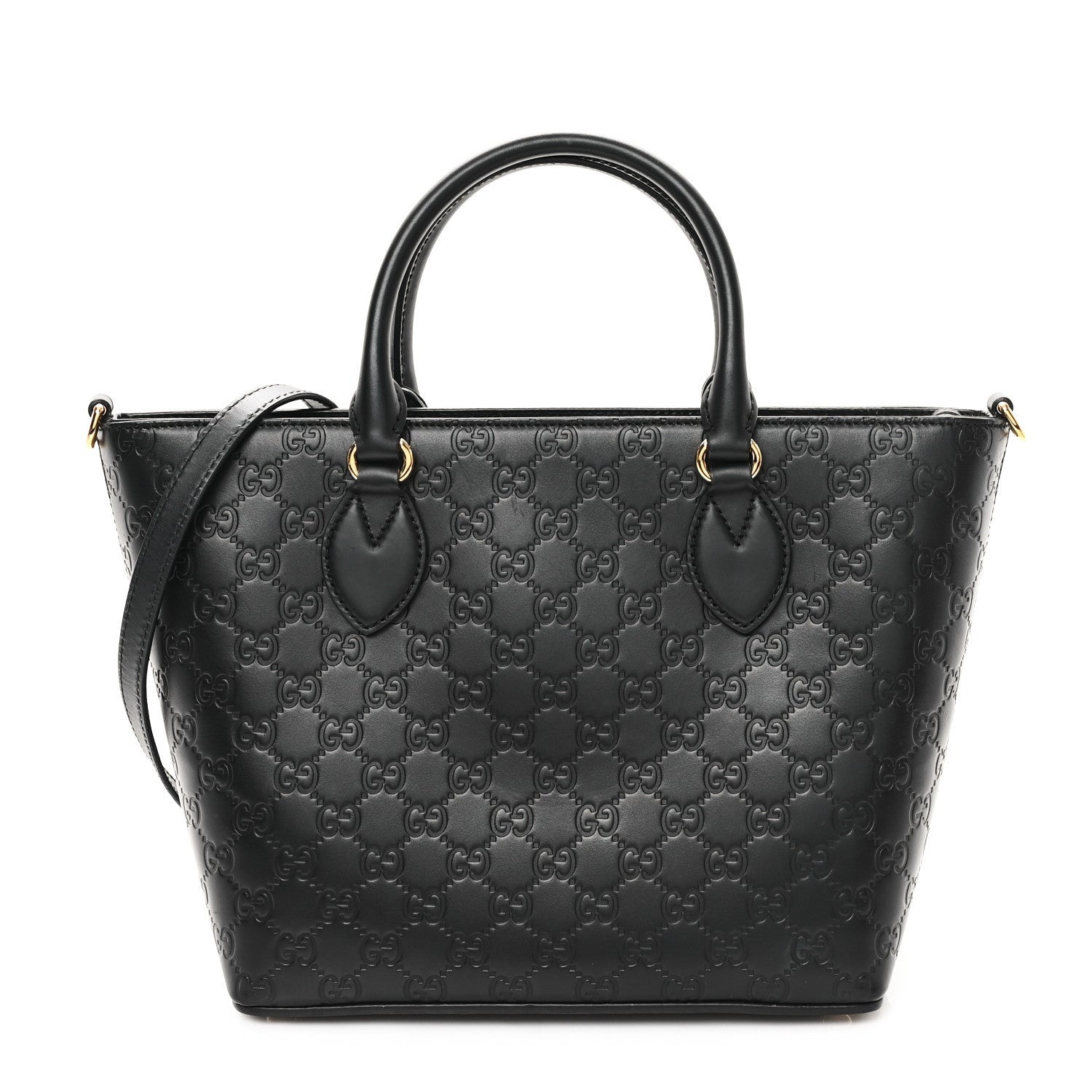 Gucci ssima Small Zippered Bucket Tote Black 1 of 7