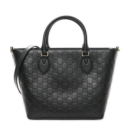 Gucci ssima Small Zippered Bucket Tote Black 1 of 7