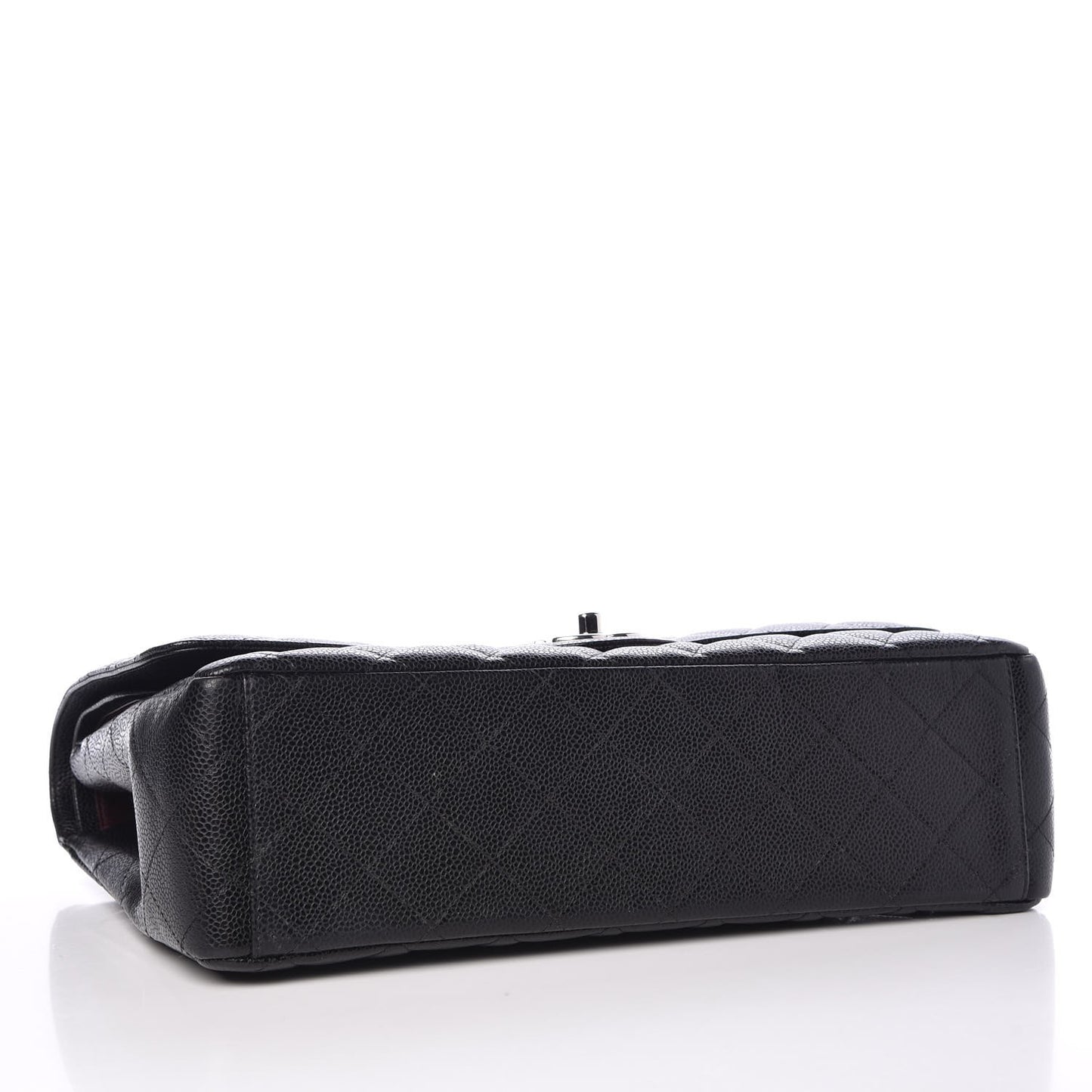 Caviar Quilted Maxi Double Flap Black