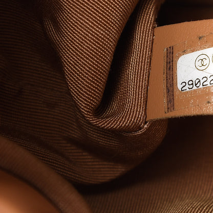 Chanel Calfskin Stitched Chain Bucket Bag Camel 9 of 10