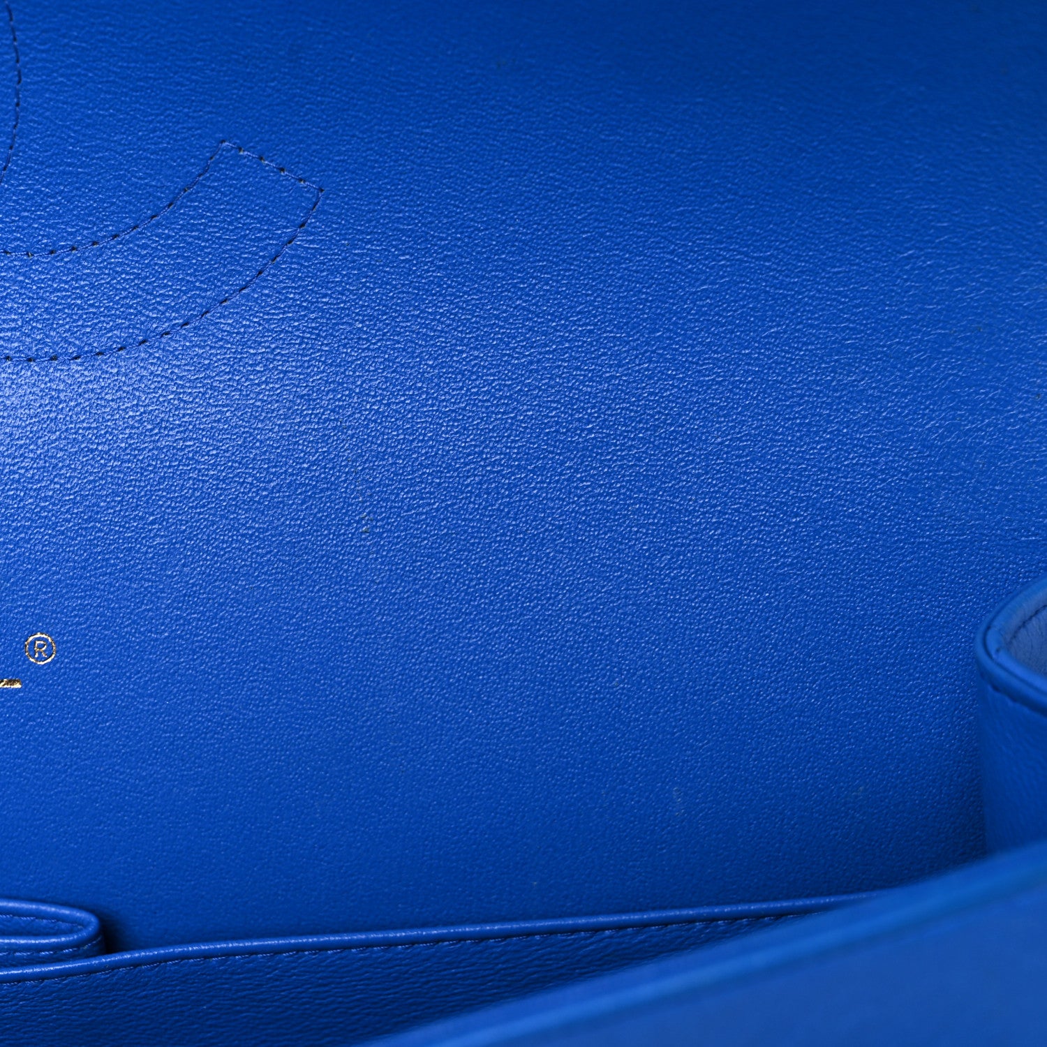 Chanel Lambskin Quilted Maxi Double Flap Blue 11 of 15