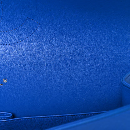 Chanel Lambskin Quilted Maxi Double Flap Blue 11 of 15