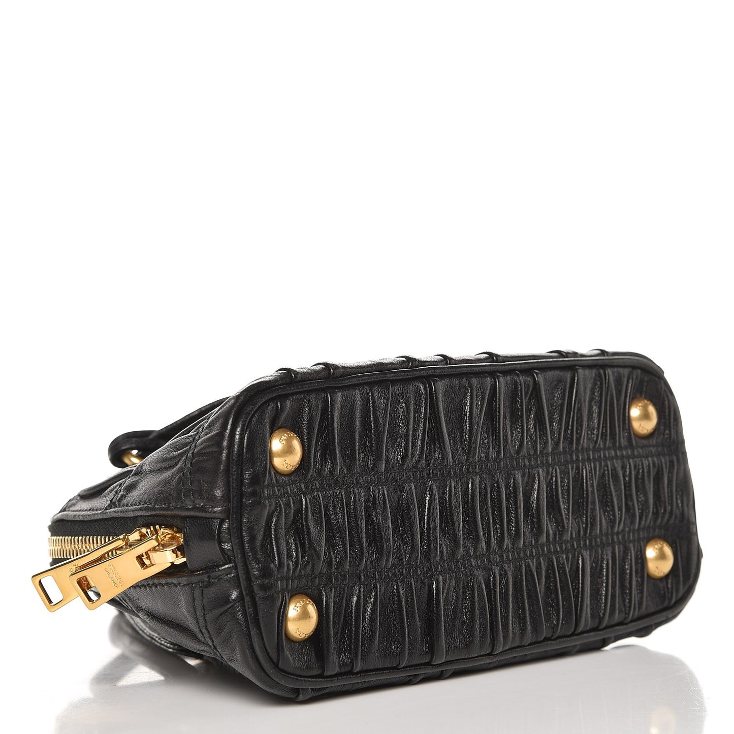 Nappa Gaufre Mini Bag Nero Black