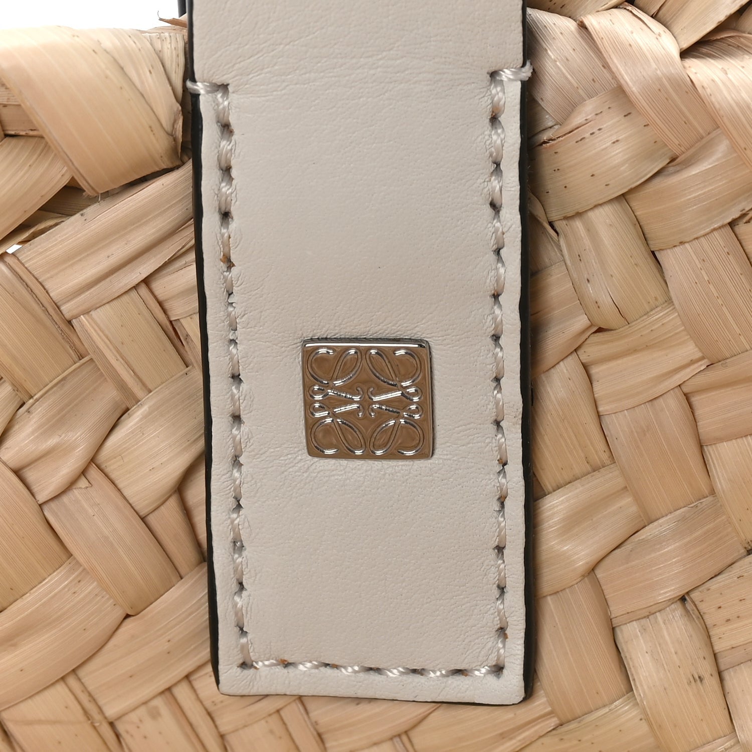Loewe Raffia Mini Basket Tote Bag Natural White Natural white 6 of 9