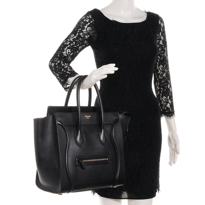 Celine Palmelato Calfskin Mini Luggage Bag Black 2 of 8