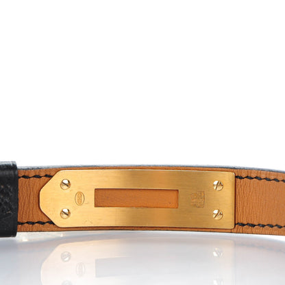 Hermes Stainless Steel Barenia 20mm Kelly Cadena Double Tour Quartz Watch Noir 8 of 8