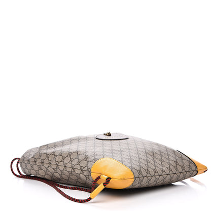 Gucci GG Supreme Monogram Neo Vintage Drawstring Backpack Beige New Acero Crop 4 of 10