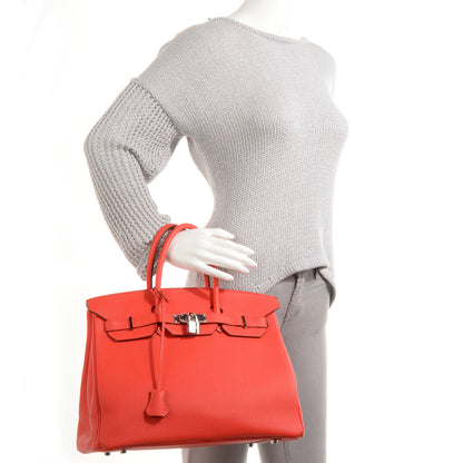 Hermes Togo Birkin 35 Capucine 2 of 10