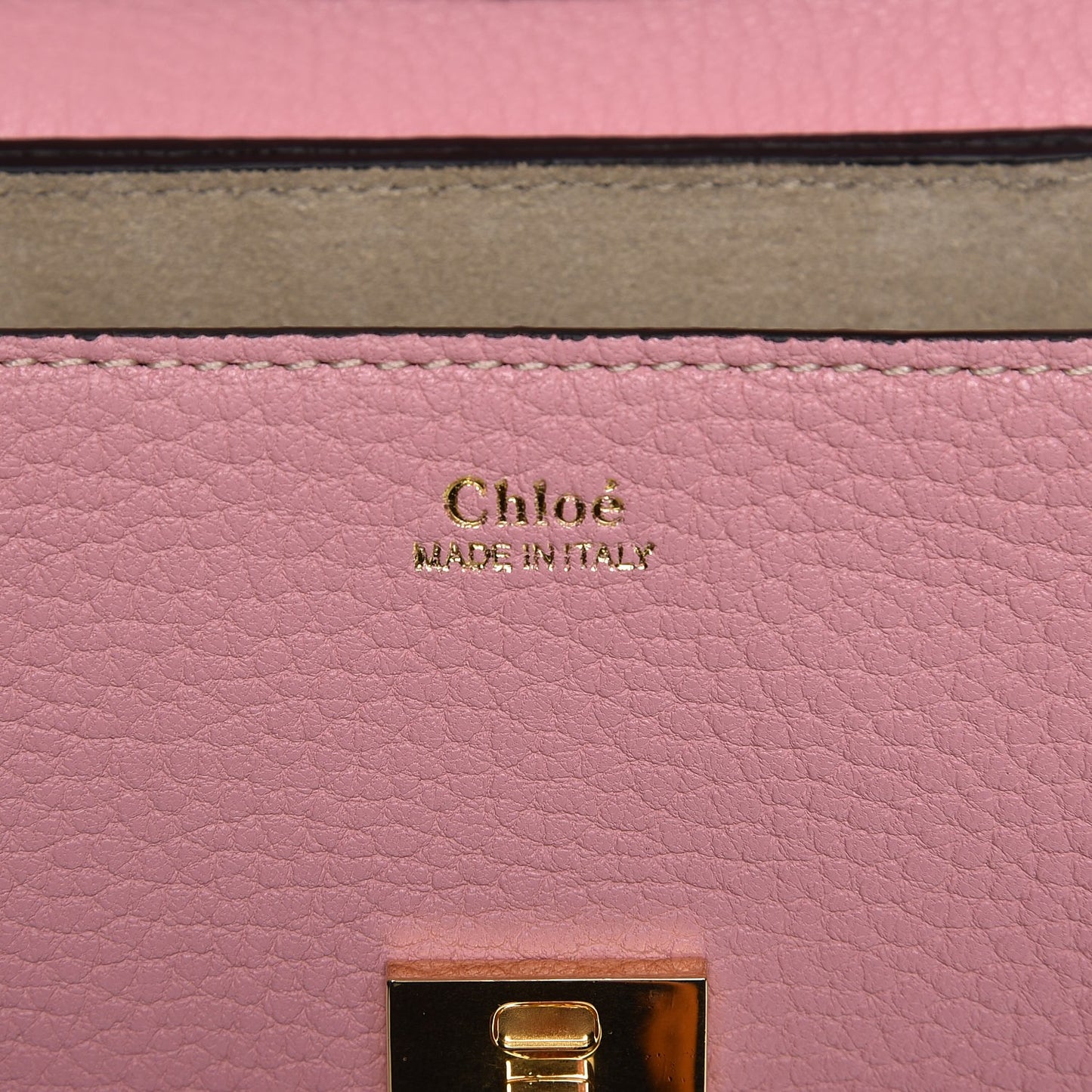 Grained Lambskin Mini Drew Shoulder Bag Washed Pink