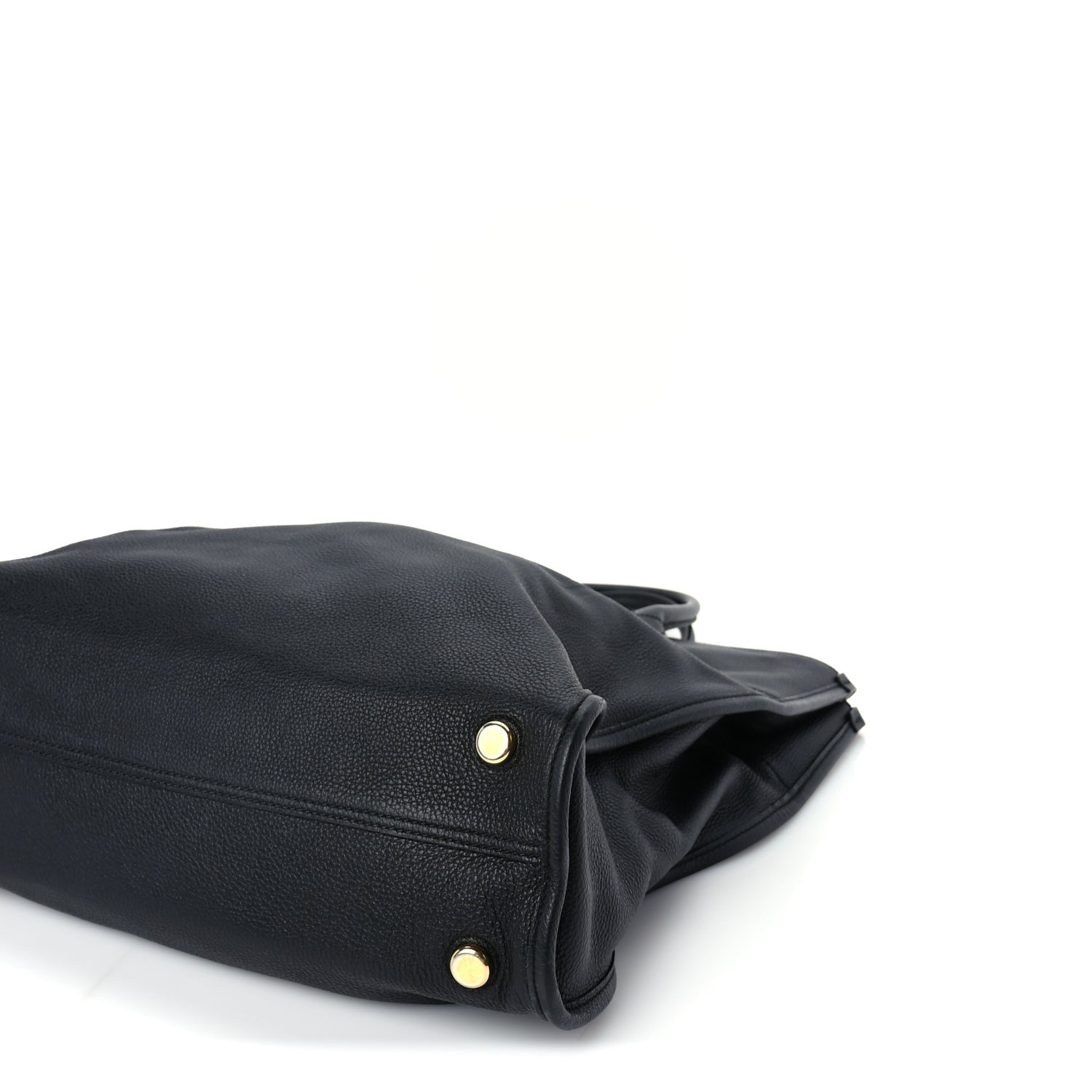 Gucci Pebbled Calfskin Large Logo Tote Black 8 of 8