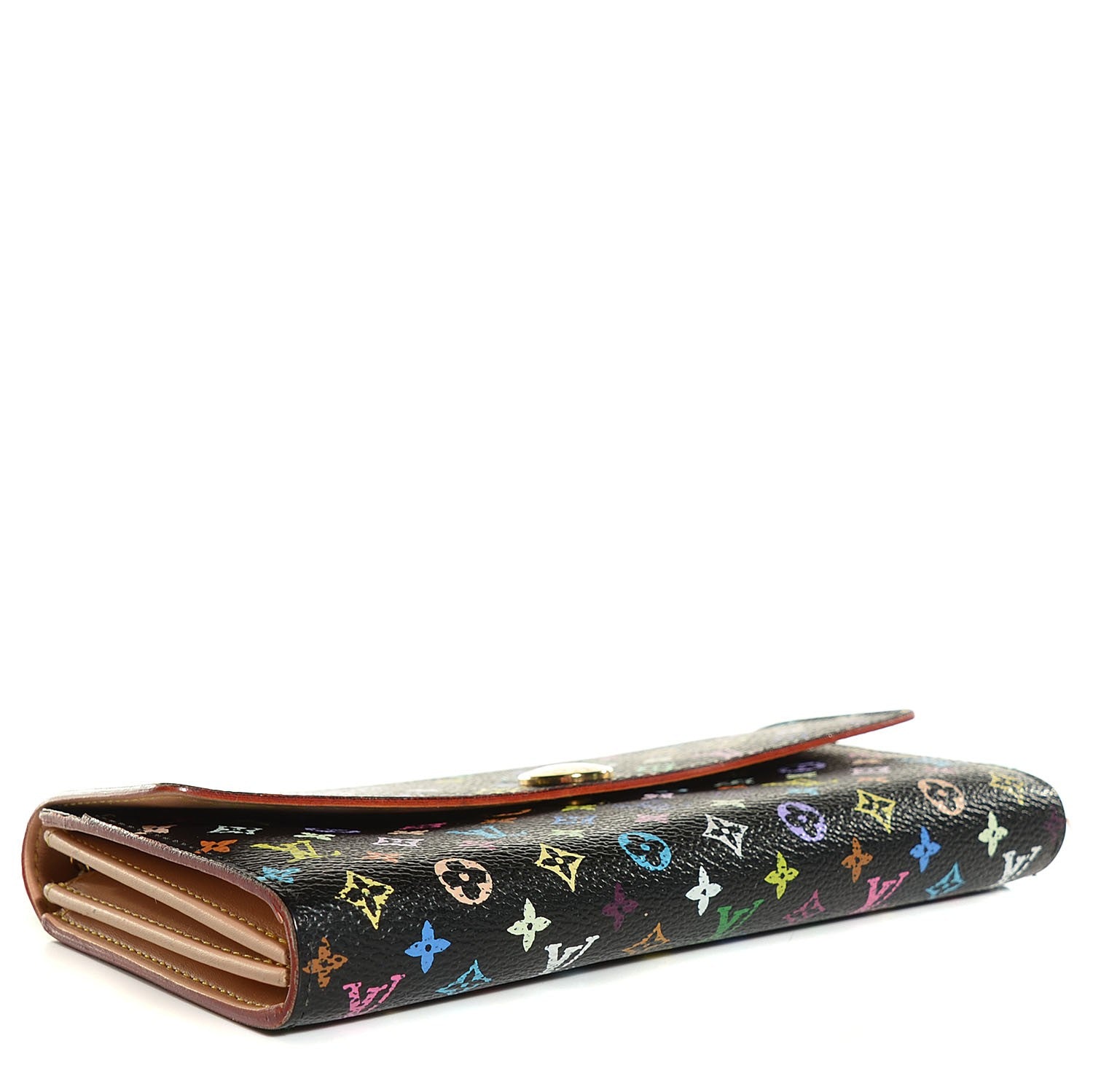 Louis Vuitton Monogram Multicolor Sarah Wallet Black 4 of 7
