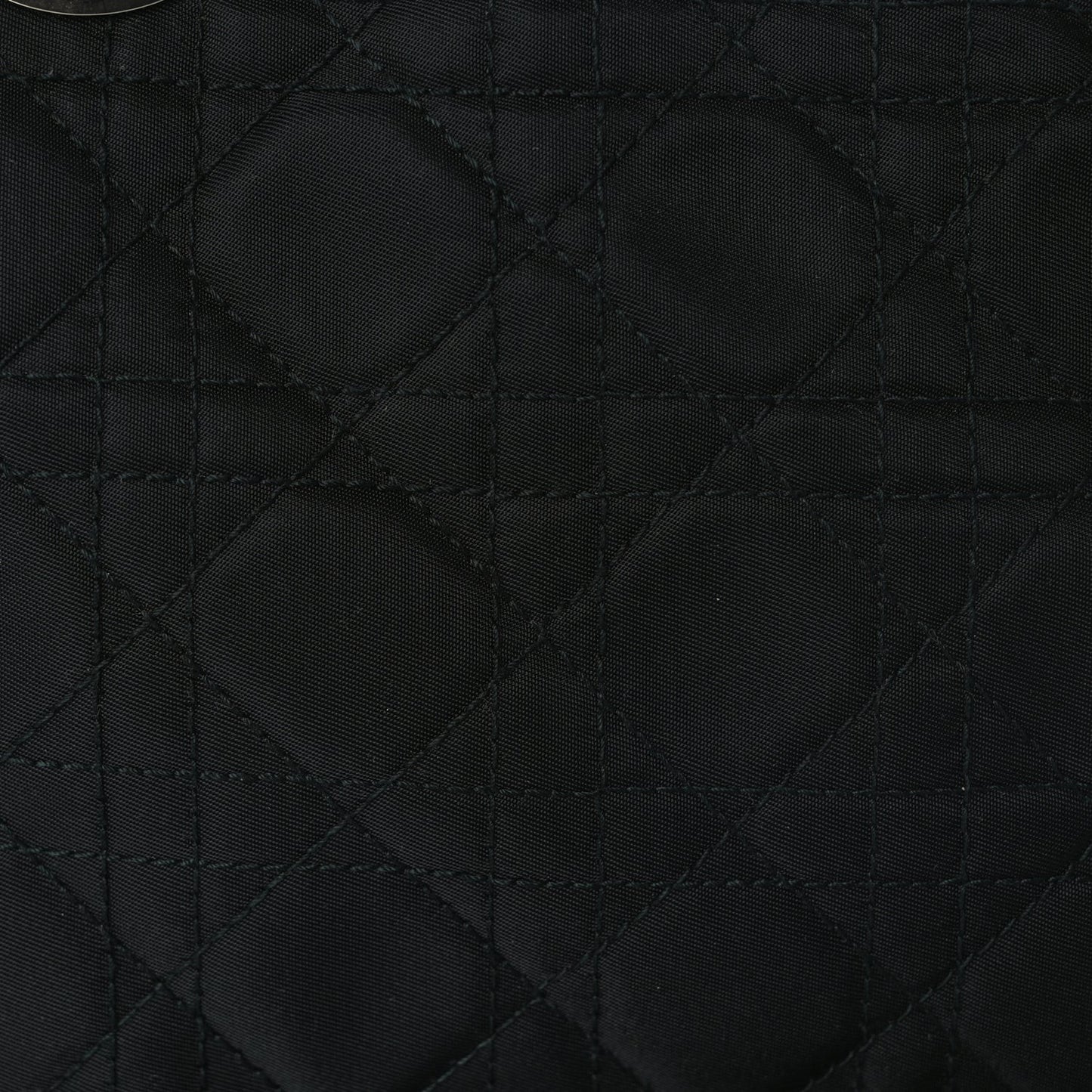 Nylon Cannage Medium Lady Dior Black