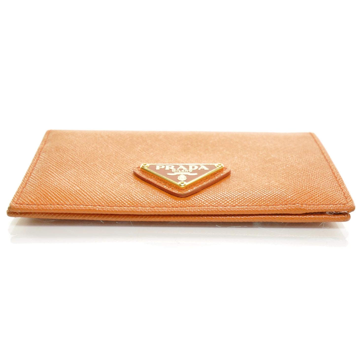 Saffiano Card Holder Wallet Orange