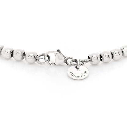 Tiffany Sterling Silver 4mm Bow Bead Bracelet 4 of 7