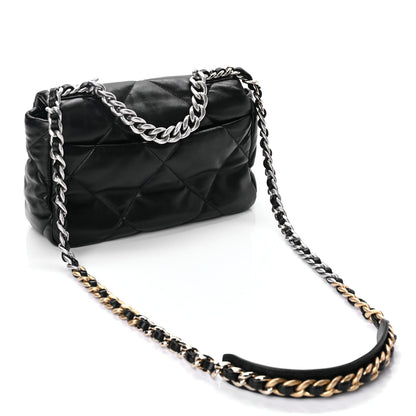 Chanel Lambskin Quilted Medium  19 Flap Black 3 of 10