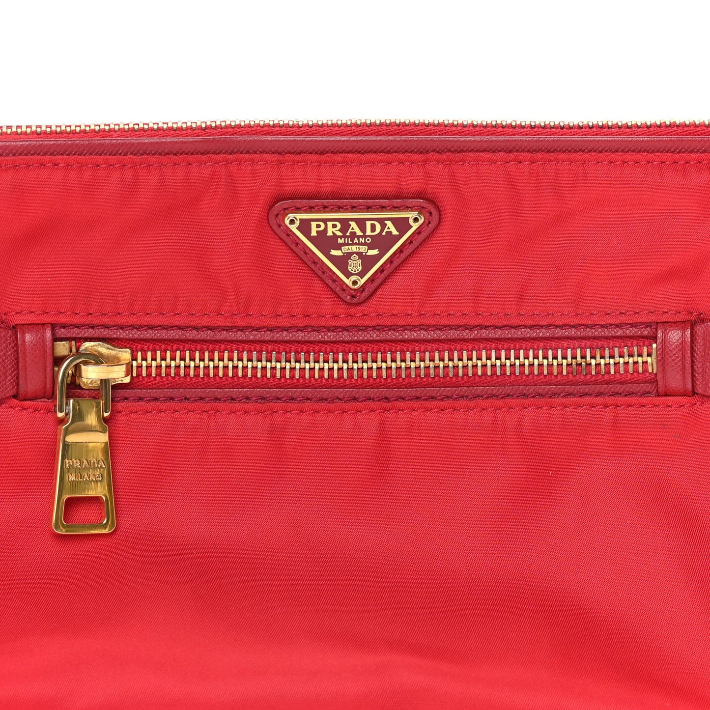Tessuto Nylon Small Shoulder Bag  Rosso
